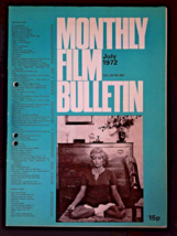 BFI Monthly Film Bulletin Magazine July 1972 mbox1358 - No.462 Chelsea Girls - £4.92 GBP