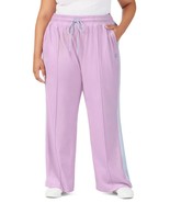 MSRP $58 Fila Valery Mid-Rise Drawstring Velour Pants Pink Size 1X DEFECT - $22.60 CAD