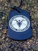 Handmade Engraved Steel  Necklace Pentagram Baphomet Gothic Occult Witch... - £9.90 GBP