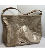 Brahmin Isabella Champagne AugustineLeather Relaxed Shoulder Bag 13.75” ... - £144.05 GBP