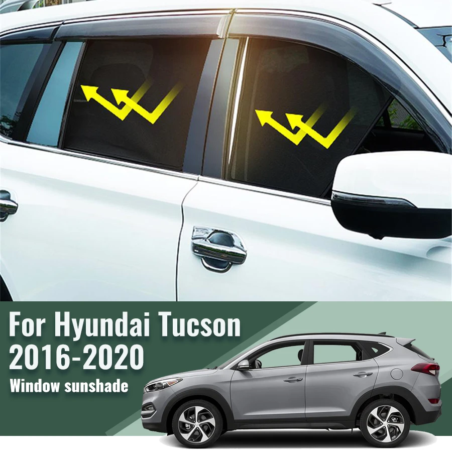 Ai tucson tl 2016 2017 2018 2019 2020 magnetic car sunshade visor front rear windshield thumb200