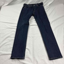Levi Strauss &amp; Co. Mens Jeans Dark Wash Zip Fly W32 L32 505 - £15.57 GBP
