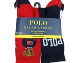 Polo Ralph Lauren Performance Crew Socks (6 Pack) Men&#39;s Size 6-13 Bear U... - $29.99