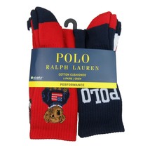 Polo Ralph Lauren Performance Crew Socks (6 Pack) Men&#39;s Size 6-13 Bear U... - £23.69 GBP