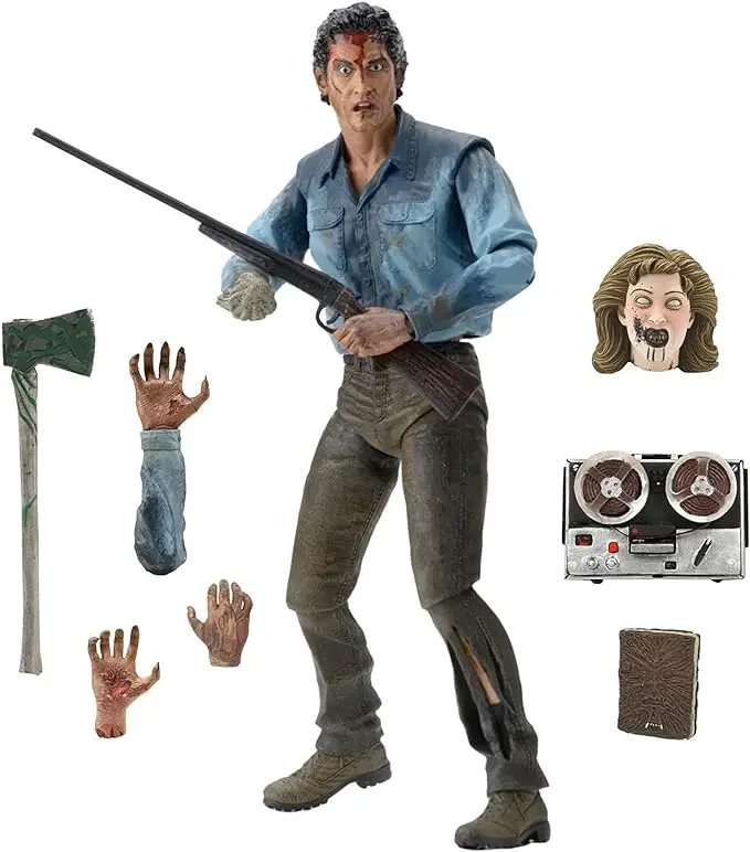 NECA Evil Dead 2  Ash 7&quot; Ghost Scary Movie Face Figure Collection Toys - £28.50 GBP+