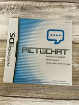 Pictochat Instruction Booklet ONLY! (Nintendo DS) Manual Picto Chat - $6.79