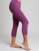Tanya-B Women&#39;s Purple Three-Quarter Legging Yoga Pants Size: L - SRP: $... - $18.80