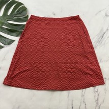 Mountain Hardwear Womens A-line Skirt Size M Red Orange Geometric Print Pull On - £20.52 GBP