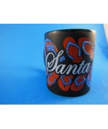 Rare Santa Cruz Ca  Souvenir Coffee Mug Flip Flops Raised Dimensional  Mint - $239.17 MXN