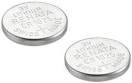 Renata CR1025 Batteries - 3V Lithium Coin Cell 1025 Battery (2 Count) - £12.78 GBP