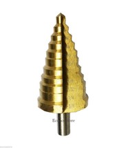 11 Step Drill Bit 1/4&quot; to 1 3/8&quot; HSS Titanium Coated Faster, Smoother Cu... - $12.16