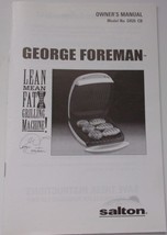 George Forman Lwner’s Manual Model No.  GR26 CB - £3.98 GBP