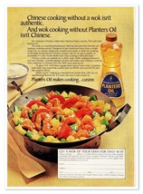 Planters Peanut Oil Chinese Wok Cooking Vintage 1972 Full-Page Magazine Ad - $9.70