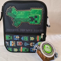 Minecraft Insulated LUNCH BOX Back to School lunchbox NWT Bioworld - £10.79 GBP