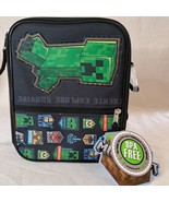 Minecraft Insulated LUNCH BOX Back to School lunchbox NWT Bioworld - £10.64 GBP
