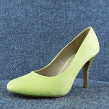 Kelly &amp; Katie Coderno Women Pump Heel Shoes Yellow Fabric Size 9 Medium - £19.46 GBP