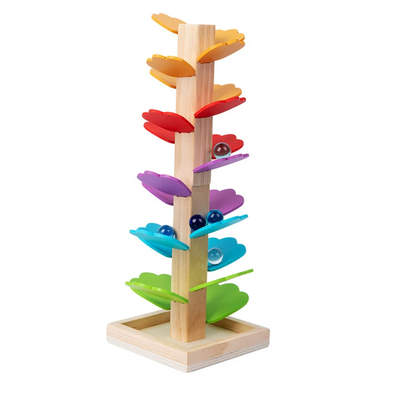 Light Grey #1 - Marble Tree Ball Walking Colorful Building Blocks Game - £17.46 GBP