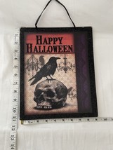 Spooky Wooden Signs! Skeleton and Skulls Halloween Decor - e630 - $9.90