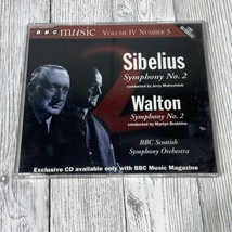 BBC Music Volume IV Number 3 CD Sibelius Walton Symphony No 2 Scottish Orchestra - £3.80 GBP