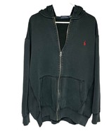 Polo Ralph Lauren Hoodie Full Zip Red Pony Thermal Lined Hood Black Size... - $603.99 MXN