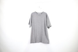 Vintage 90s Streetwear Mens Large Distressed Heavyweight Blank T-Shirt Gray - $29.65
