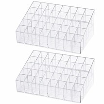 Makeup Organizer Stand 2Pcs Clear Acrylic 40 Grids - $62.36