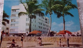Vintage Blue Waters Hotel Miami Beach Florida Business Card - $1.99