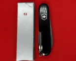 New Black Victorinox Tinker Swiss Army Knife with advert. Hike, hunt, EDC! - £19.42 GBP