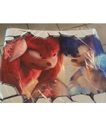 Sonic The Hedgehog Knuckles Wall Decals Stickers MLP 15.7&quot; x  31.5&quot; Deco... - $349.11 MXN