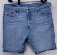 Wrangler Jean Shorts Men&#39;s Size 40 Blue Fade 5-Pocket Denim Casual Summer - $9.90