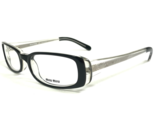 Miu Miu Eyeglasses Frames MU12CV 2AF-1O1 Black Clear Rectangular 50-16-135 - £97.01 GBP