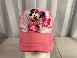 Pink Disney Minnie Mouse Ball Cap Youth Size Adjustable - £4.66 GBP