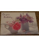 NEVER USED Beautiful Happy Birthday Greeting Card, GREAT CONDITION - $4.06 CAD