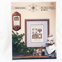 The Heart Knows Sampler Cross Stitch Leaflet 69 Cross 'N Patch Emie Bishop 1990 - $14.84