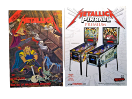 METALLICA Collectors Set Pinball Machine Flyer And Fantasy Rock Comic Bo... - $23.48