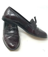 DUCCIO PAPINI Men 8.5 DF Burgundy Tassel Loafer Shoe Handmade in Italy B... - $27.67