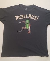 Pickle Rick Mens Size XL Black T Shirt Official Rick And Morty Adult Swim - £5.47 GBP