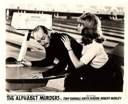 The Alphabet Murders 1965 Grazina Frame Tony Randall in bowling alley 8x10 photo - £8.49 GBP