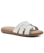 CLIFFS by White Mountain Squarely Slide Sandal in White Size 11 NEW - £19.65 GBP