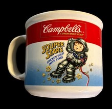 Vintage Campbell&#39;s Soup Mug 1990 Souper Stars Astronaut Advertising  Cup - £7.47 GBP