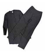 GIORGIO ARMANI Borgonuovo Milano Black Label Gray Pant Suit Size EU 42 (US 6)VTG - $494.01