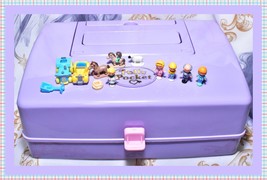 Polly Pocket VTG 1989 Jewel Case Playset Compact Dolls Car Tractor Bluebird Toys - £63.41 GBP