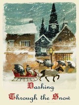 Dashing Through the Snow Song Music Christmas Winter Holiday Metal Sign - £20.06 GBP