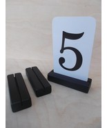 50 Wood place card holders for weddings, Table number holder, Wooden hol... - $172.86 CAD