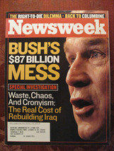 NEWSWEEK November 3 2003 George W Bush $87 billion for Iraq Britney Spears - £6.78 GBP