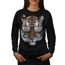 Wellcoda Tiger Hippie Wild Womens Sweatshirt, Cool Casual Pullover Jumper - £22.75 GBP+
