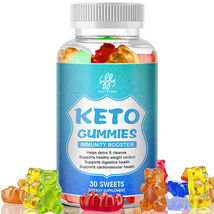 60 Pills Keto Slimming Gummies Fat Burner Weight Loss Detox Immunity Booster - £25.56 GBP