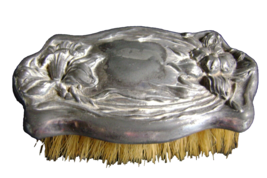 pinceau ancien Art nouveau impérial silver plate marque - $27.84
