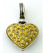 Brighton Cupid&#39;s Kiss Golden Heart Charm J97235, New - $22.80