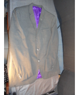 2 Button Ben Sherman Designer Suit Jacket Man's Classic Spring Summer Gray 42L - $35.63